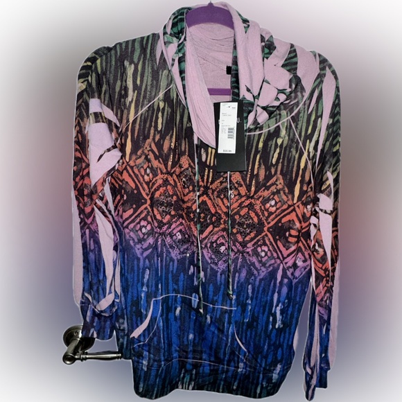 NWT B.L.E.U Women's SZ XL Long Sleeve Cowl Neck Tunic Tee Top SOFT SOLD OUT~ - Picture 3 of 8